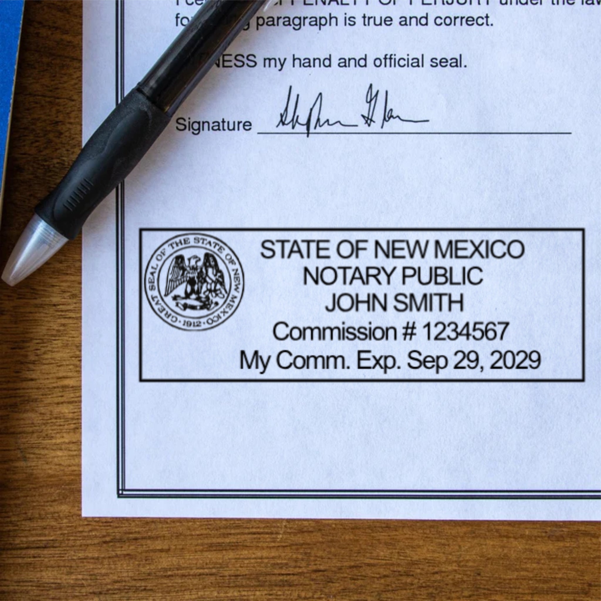 Pre-Inked New Mexico Notary Stamp