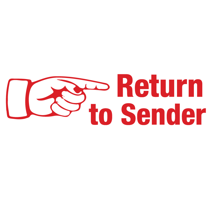  Promot Out of Business Return to Sender Self Inking Rubber  Stamp : Office Products