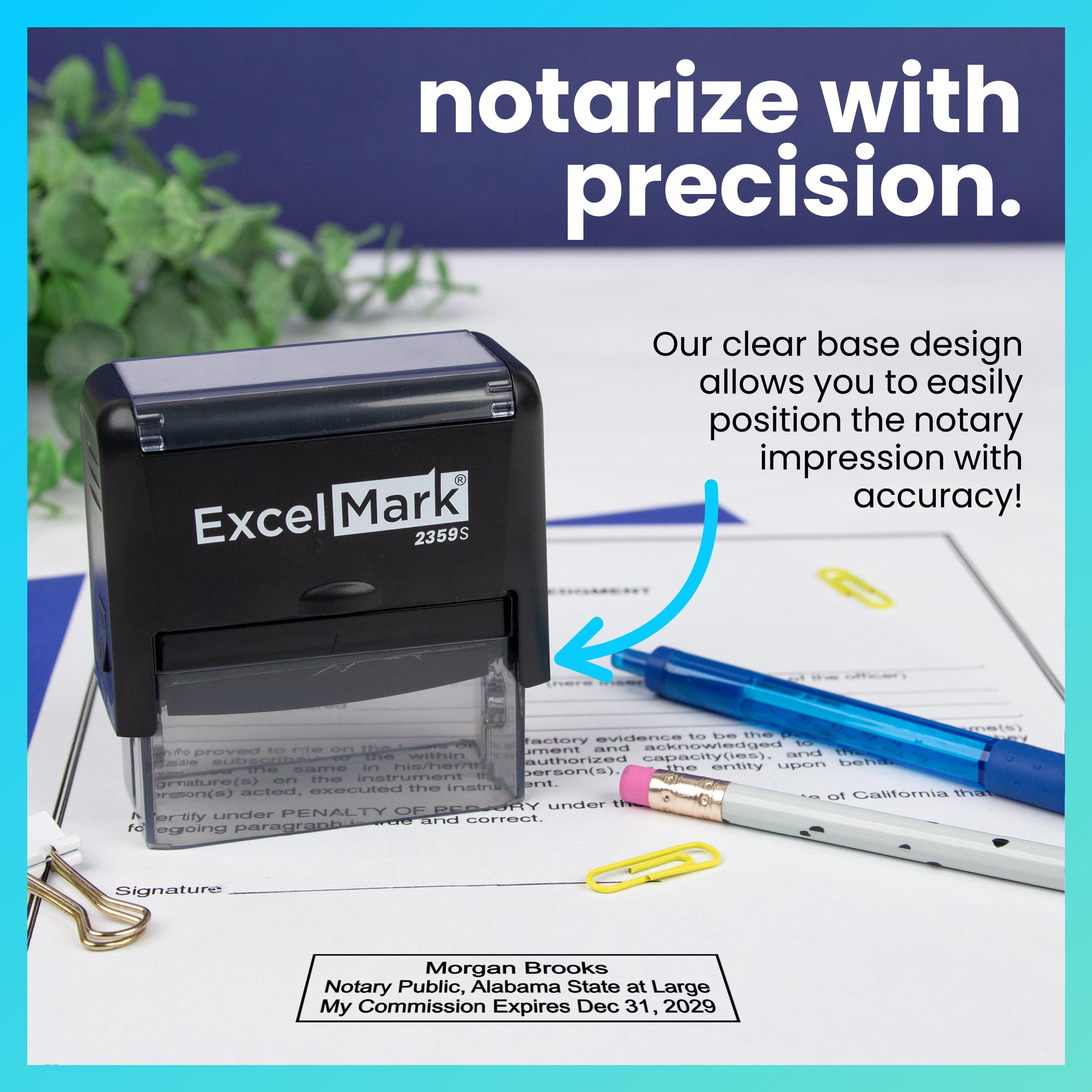 Self-Inking Alabama Notary Stamp