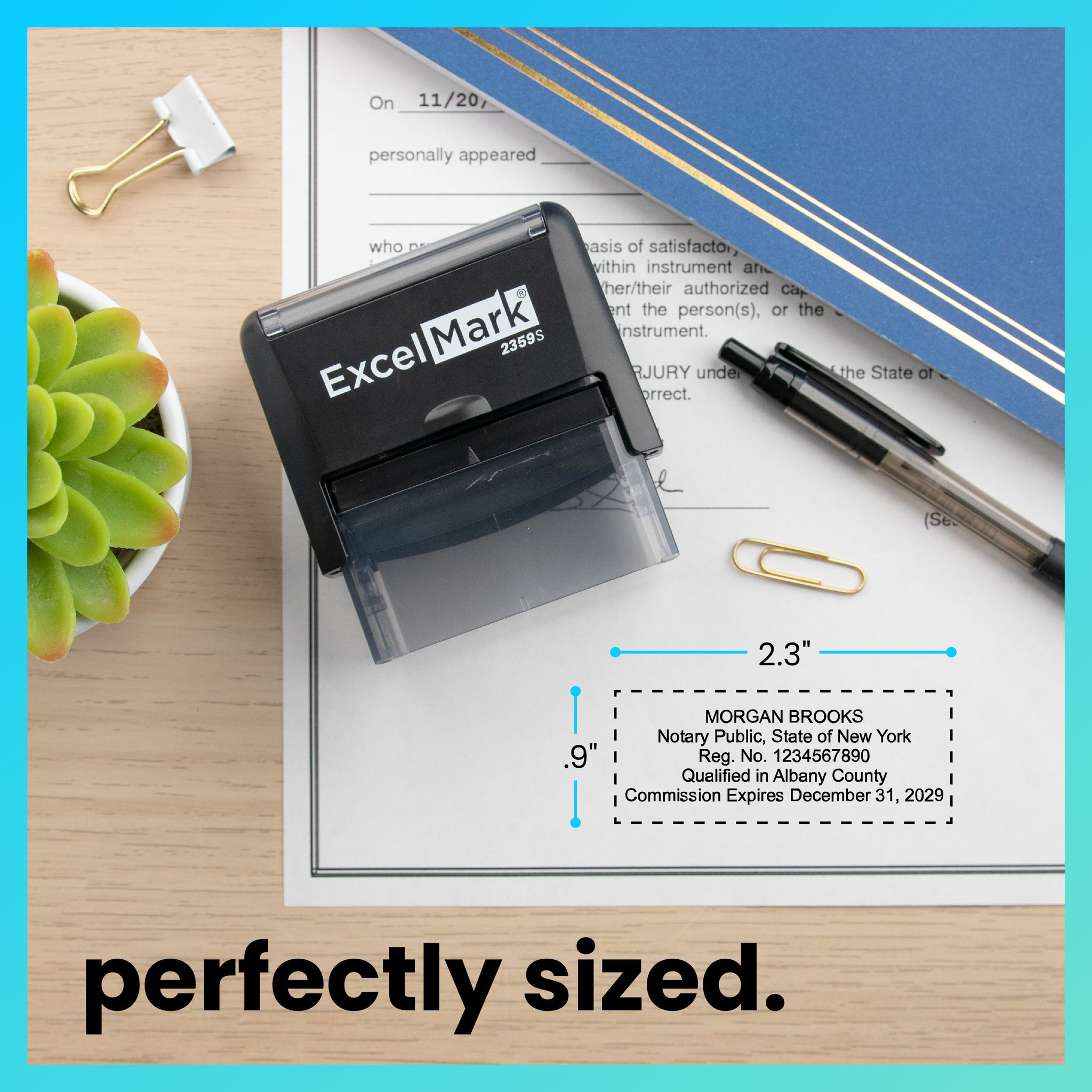 Self-Inking New York Notary Stamp