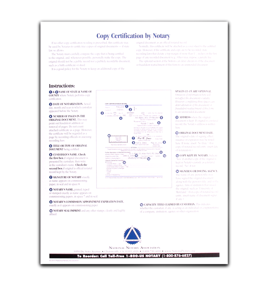 Certified Copy Example Notary Certificate Wording Free Notary Acknowledgment For Two