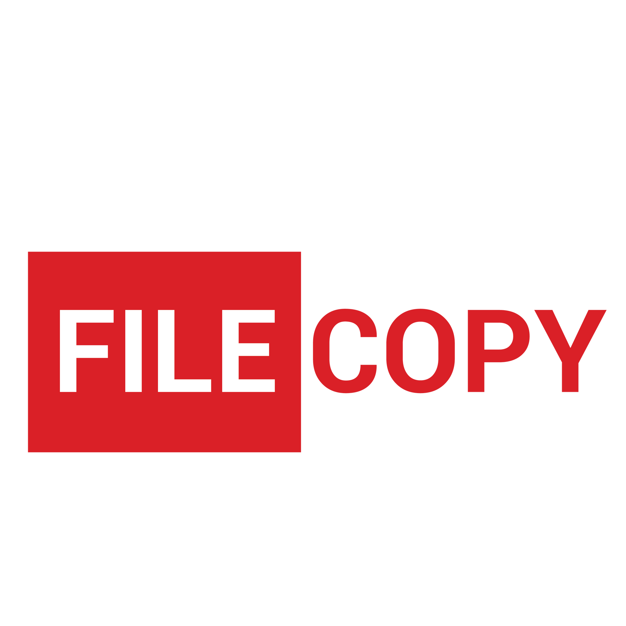 Block FILE COPY Stamp