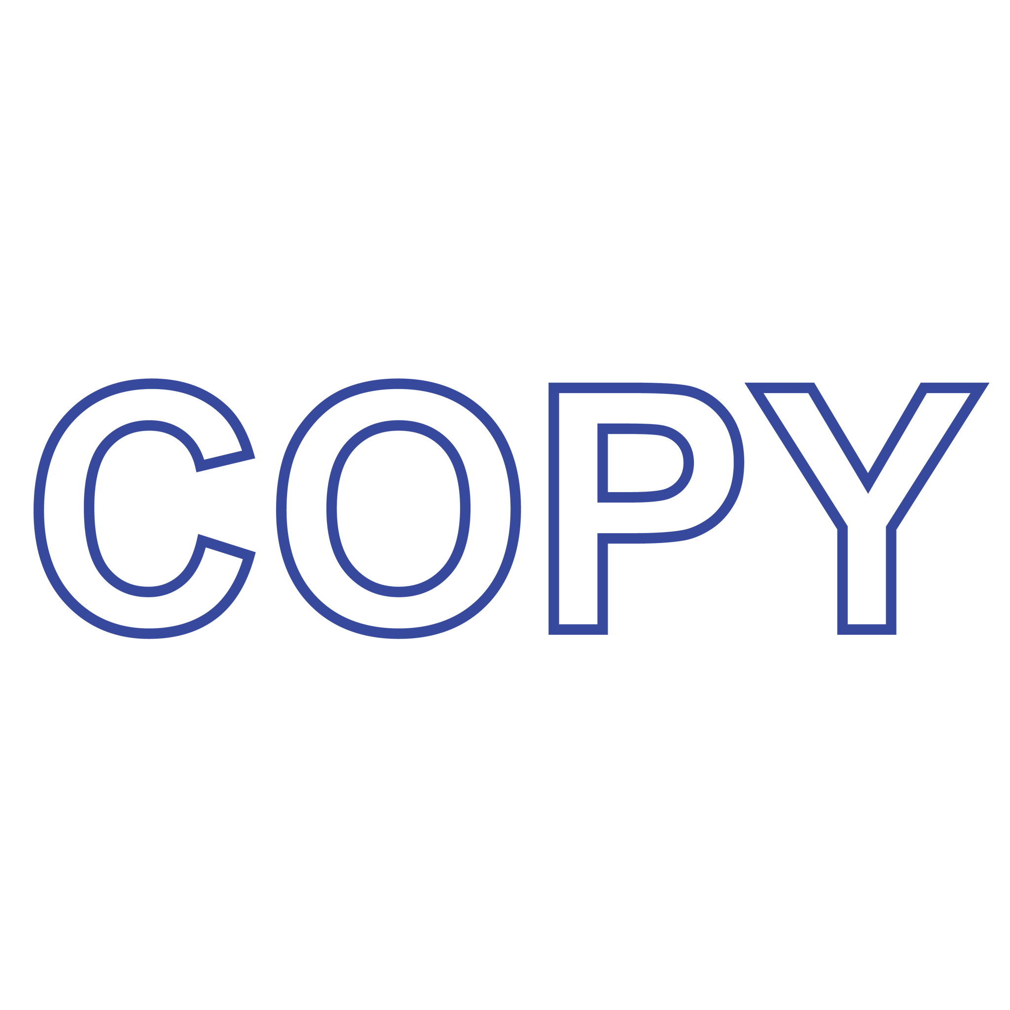 Outline COPY Stamp