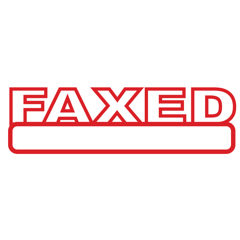 Outline FAXED Stamp