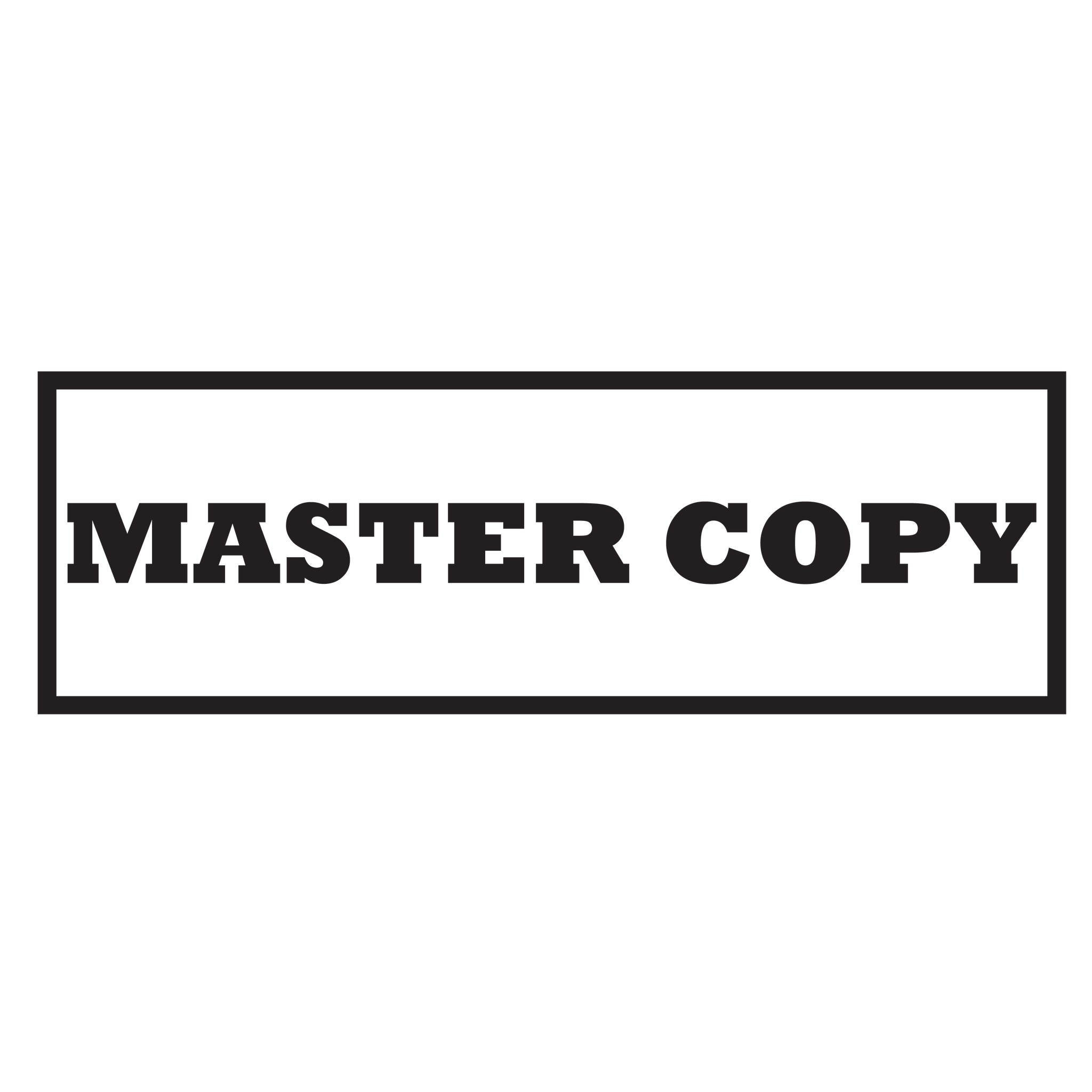 MASTER COPY Stamp