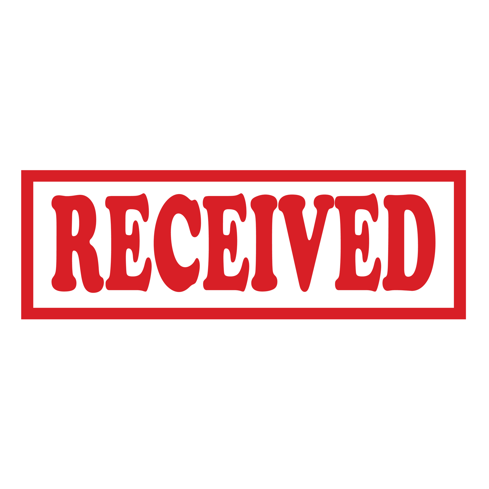 Box RECEIVED Stamp