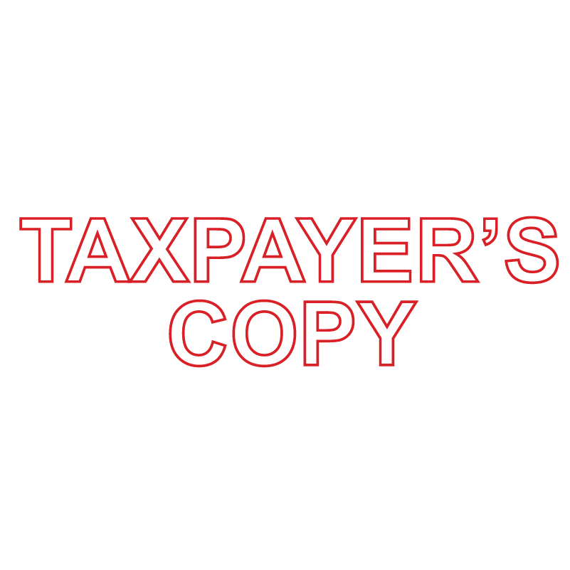 TAXPAYER'S COPY Stamp