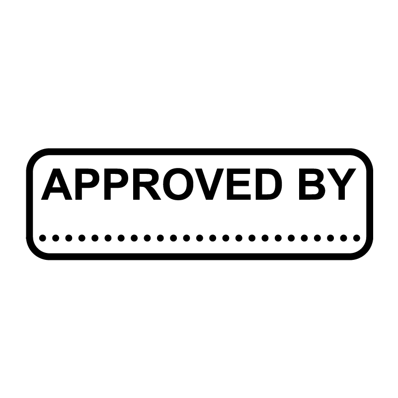 APPROVED BY Stamp approved-by-stamp