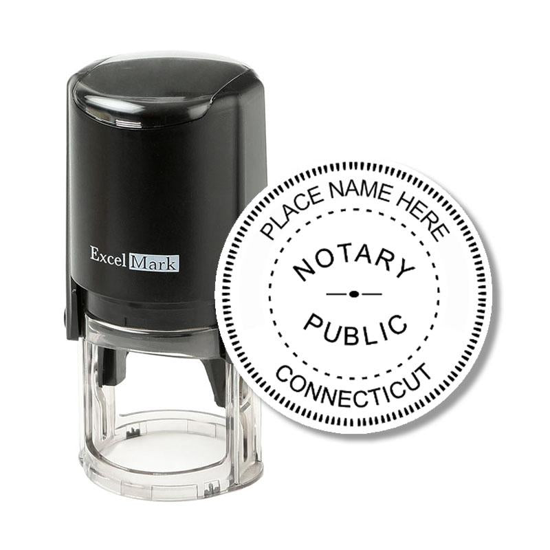 thumbnail image 2 of Connecticut Notary Starter Kit: Self-Inking Notarial Stamp CT For Notaries 2 of 12