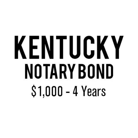 Kentucky Notary Bond