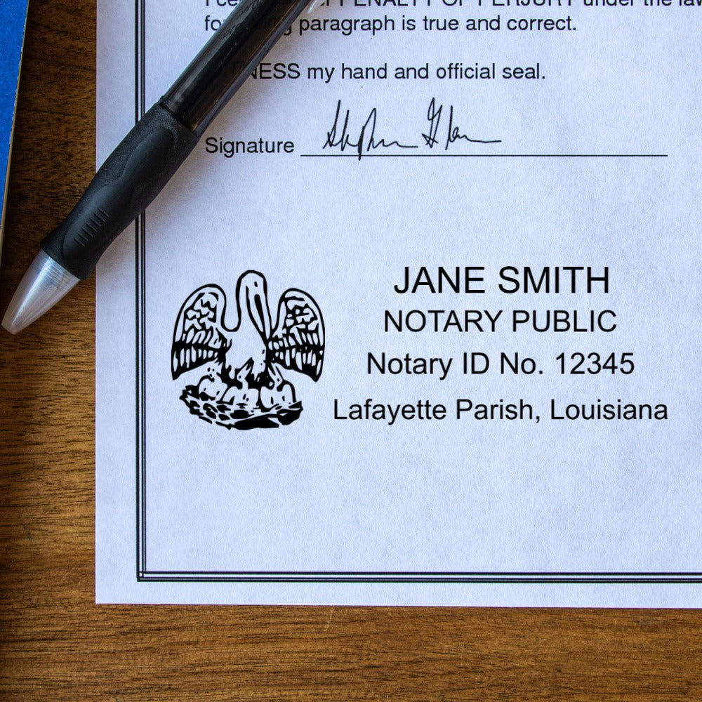 Self-Inking Louisiana Notary Stamp