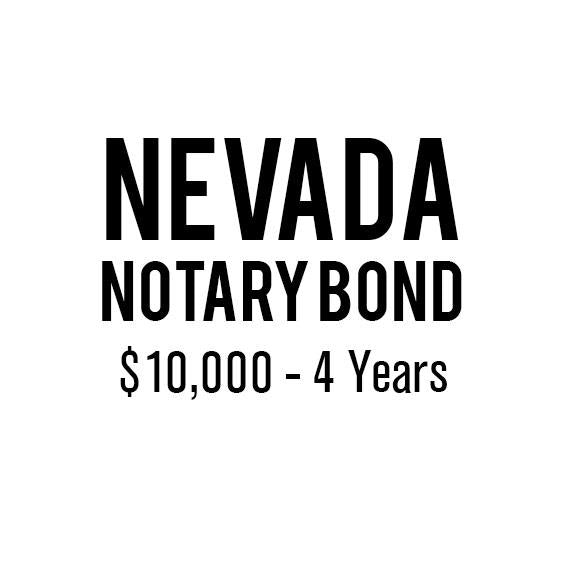 Nevada Notary Bond ($10,000 - 4 Years)