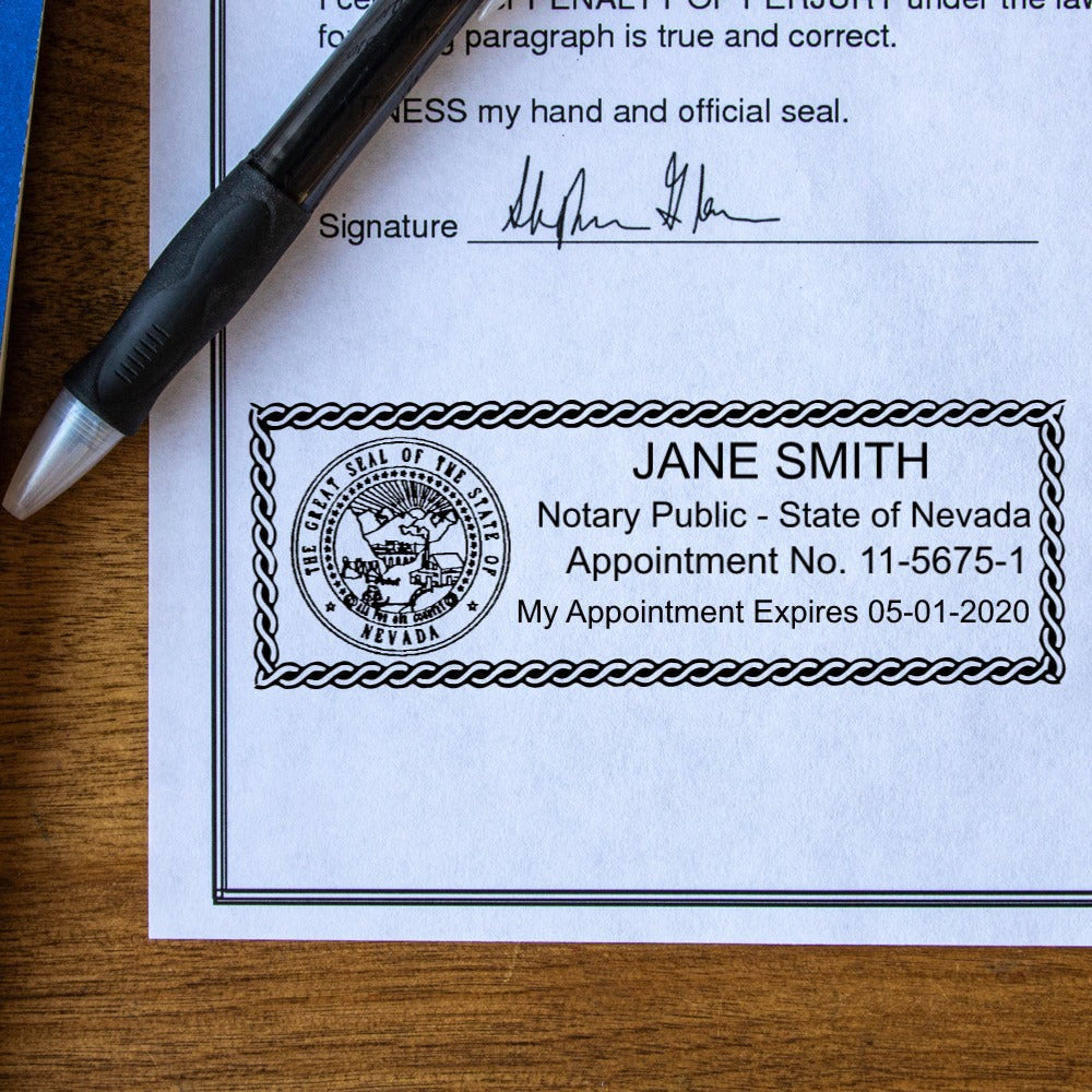 Self-Inking Nevada Notary Stamp