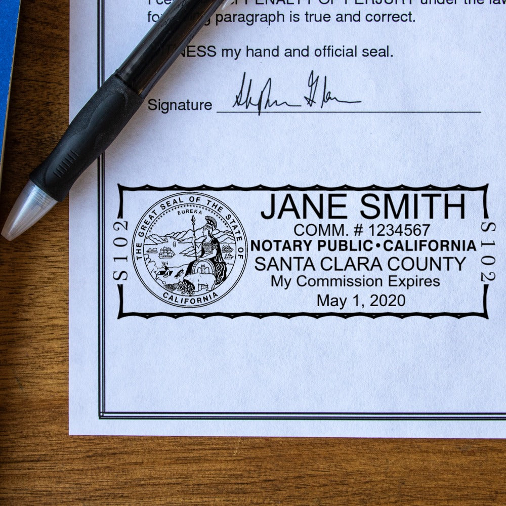 California Notary Stamp