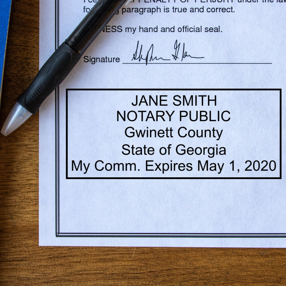 Ga Notary Example Georgia Notary Stamps & Supplies