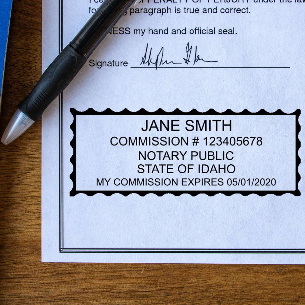 Idaho Notary Stamps Idaho notary stamps