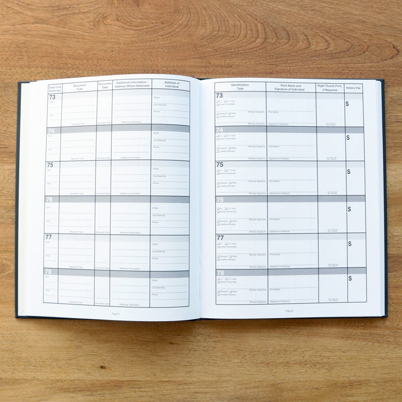 Notrary Journal Premium Notary Journal