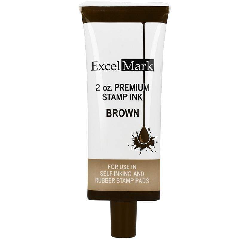 Refill Ink Brown ExcelMark Self-Inking Ink - 2 oz